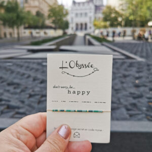 Bracelet en code morse "Happy"